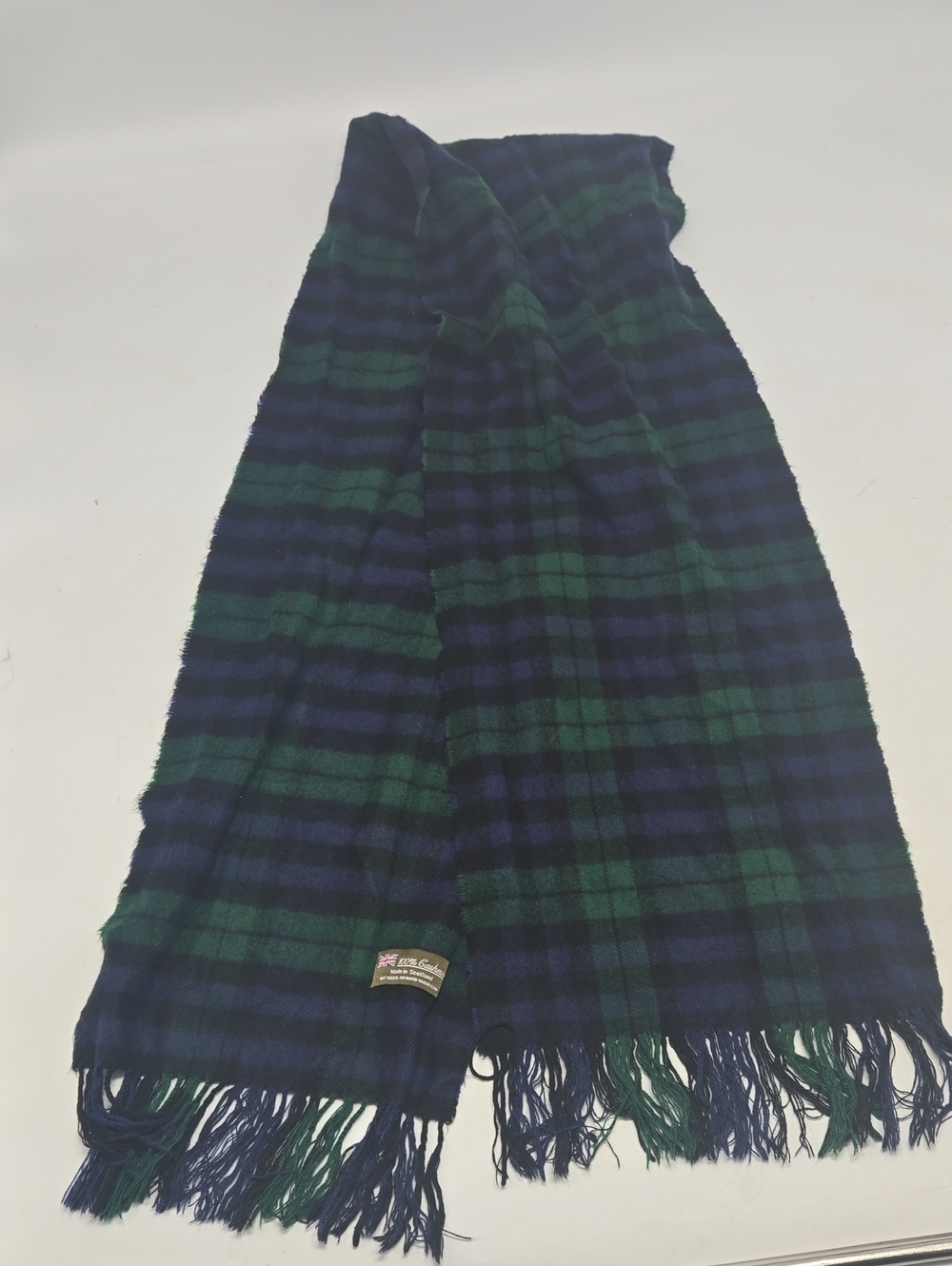Cashmere Scarf Blackwatch Plaid